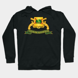 716th Military Police Battalion w Br - Ribbon Hoodie